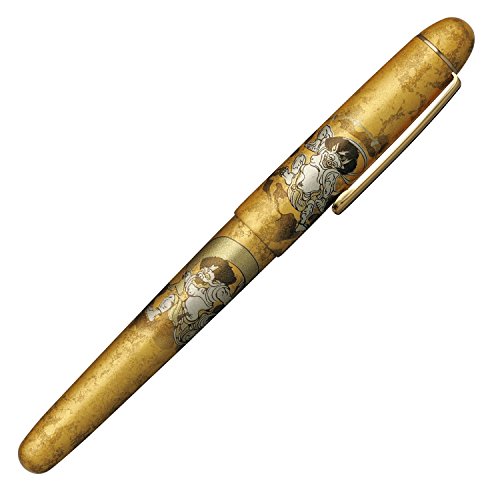 プラチナ万年筆 万年筆 F 細字 3776 センチュリー 金沢箔 風神雷神 プラチナ万年筆 金沢箔 『風神雷神』 ＃3776センチュリー万年筆